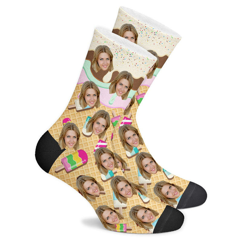 Custom Icecream Socks - Make Custom Gifts