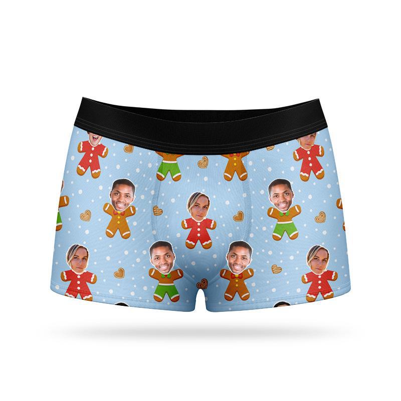 Custom Face Boxers - Gingerbread - Make Custom Gifts