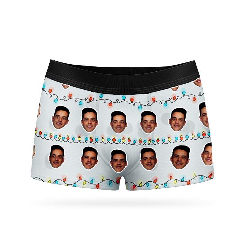 Custom Face Boxers - Lights - Make Custom Gifts