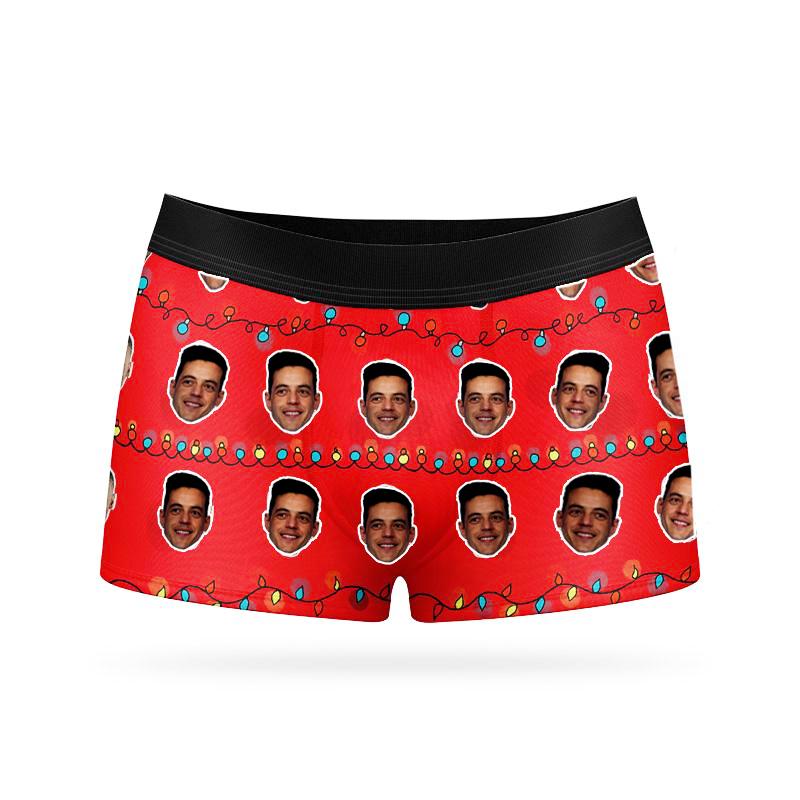 Custom Face Boxers - Lights - Make Custom Gifts