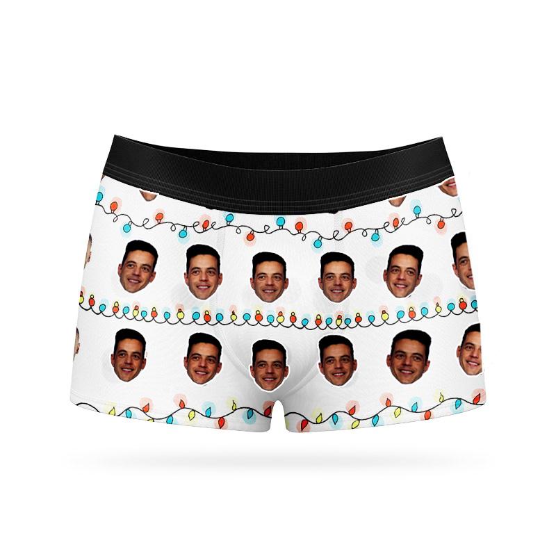 Custom Face Boxers - Lights - Make Custom Gifts