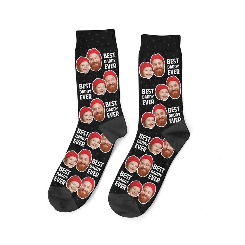 Benutzerdefinierte Best Daddy Ever Foto-Socken Benutzerdefinierter Papa