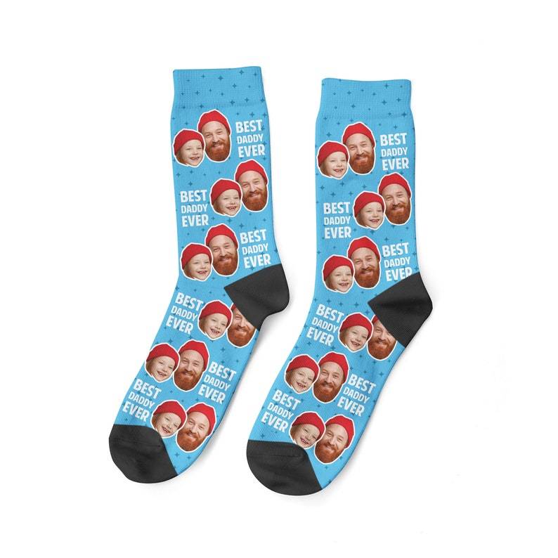 Benutzerdefinierte Best Daddy Ever Foto-Socken Benutzerdefinierter Papa