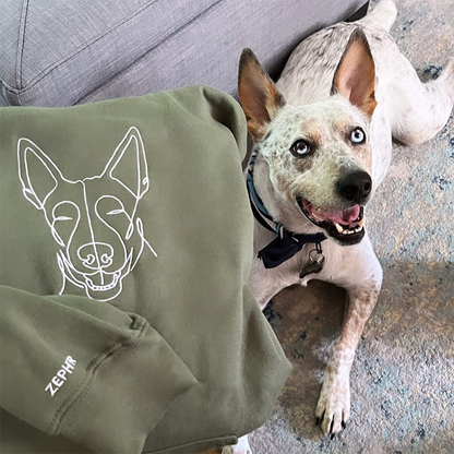 Geschenke für Haustierliebhaber, individuell besticktes Sweatshirt und Kapuzenpullover