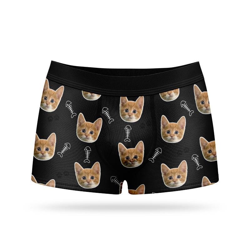 Custom Face Boxers - Cat - Make Custom Gifts