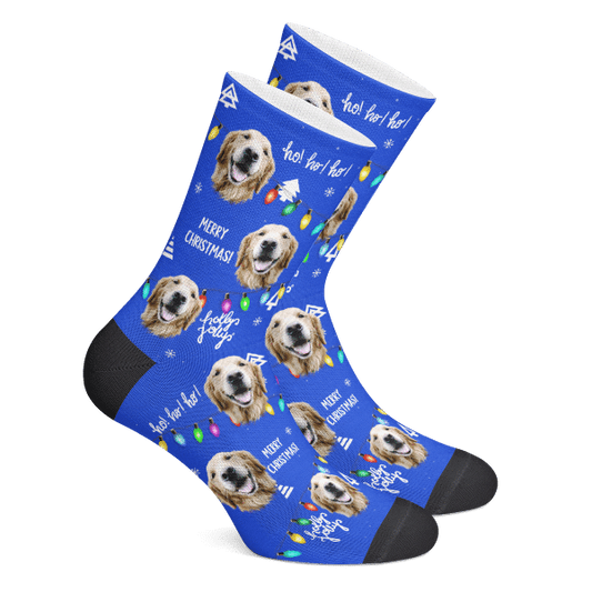 Custom Socks Merry Christmas Photo Socks - Make Custom Gifts