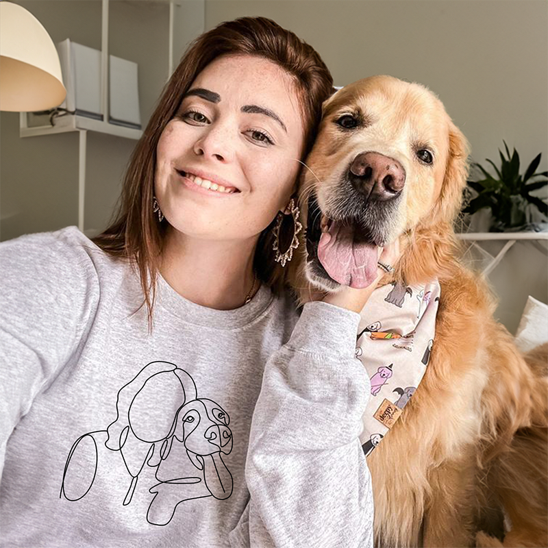 Geschenke für Haustierliebhaber, individuell besticktes Sweatshirt und Kapuzenpullover