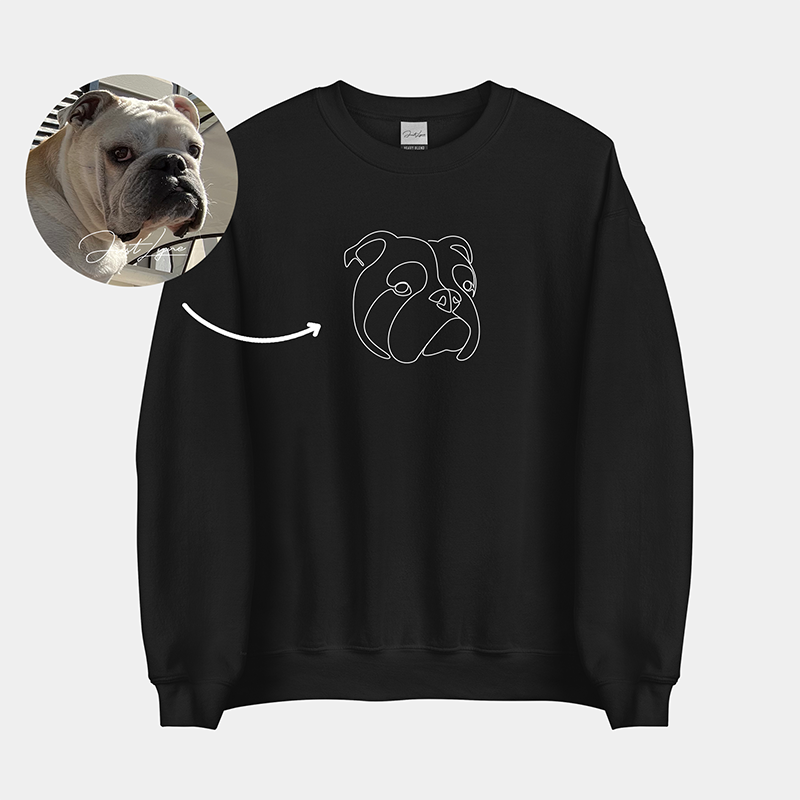 Geschenke für Haustierliebhaber, individuell besticktes Sweatshirt und Kapuzenpullover