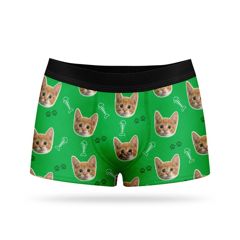 Custom Face Boxers - Cat - Make Custom Gifts