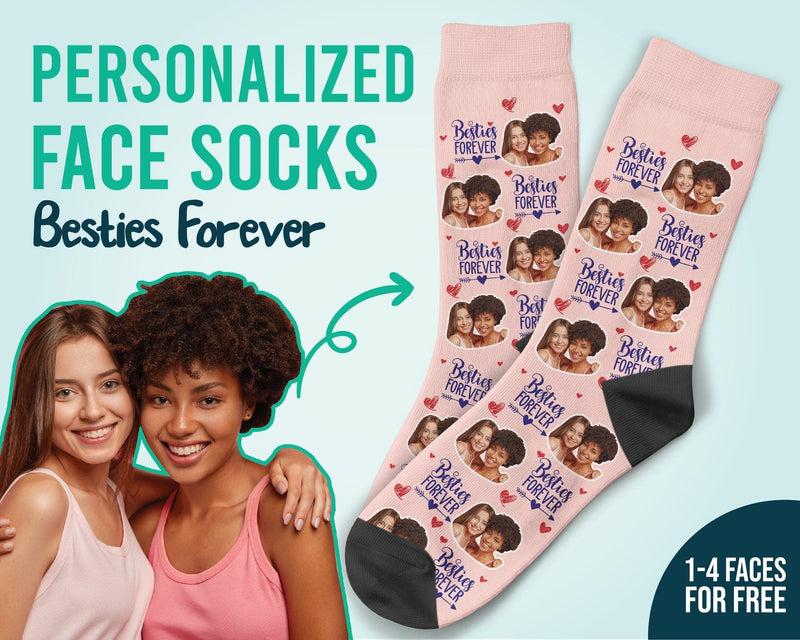 Besties Forever Socken, Geschenk für die beste Freundin, BFF-Geschenk