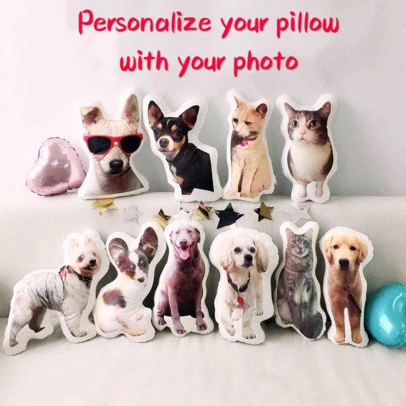 Custom Dog Face Photo Pillow - Make Custom Gifts