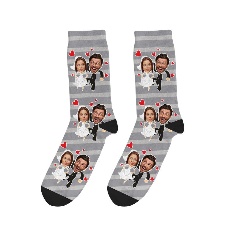 Individuelle Hochzeitssocken, Geschenkideen für Hochzeiten