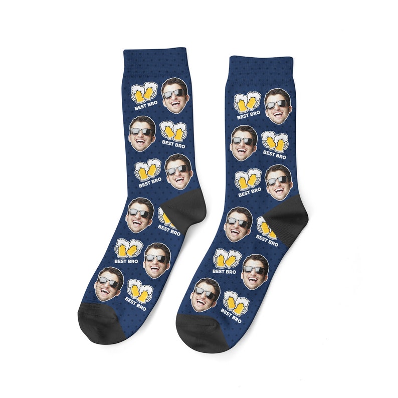 Bester Bro-Socken, individuelle Fotosocken für den besten Freund