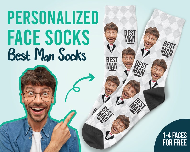 Personalisierte Trauzeugensocken. Trauzeugensocken. Lustig