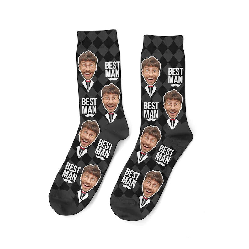 Personalisierte Trauzeugensocken. Trauzeugensocken. Lustig