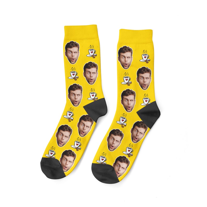 Benutzerdefinierte Kaffeeliebhaber-Socken. Kaffeesocken