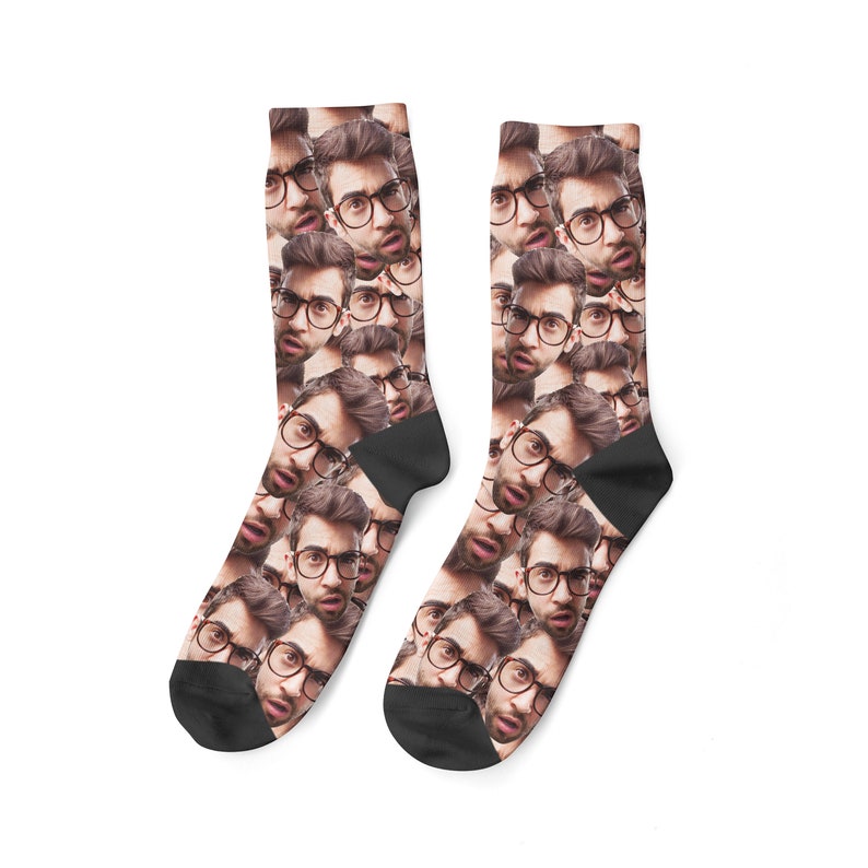 Benutzerdefinierte Gesichtssocken, personalisiertes Geschenk, einzigartiges Geschenk