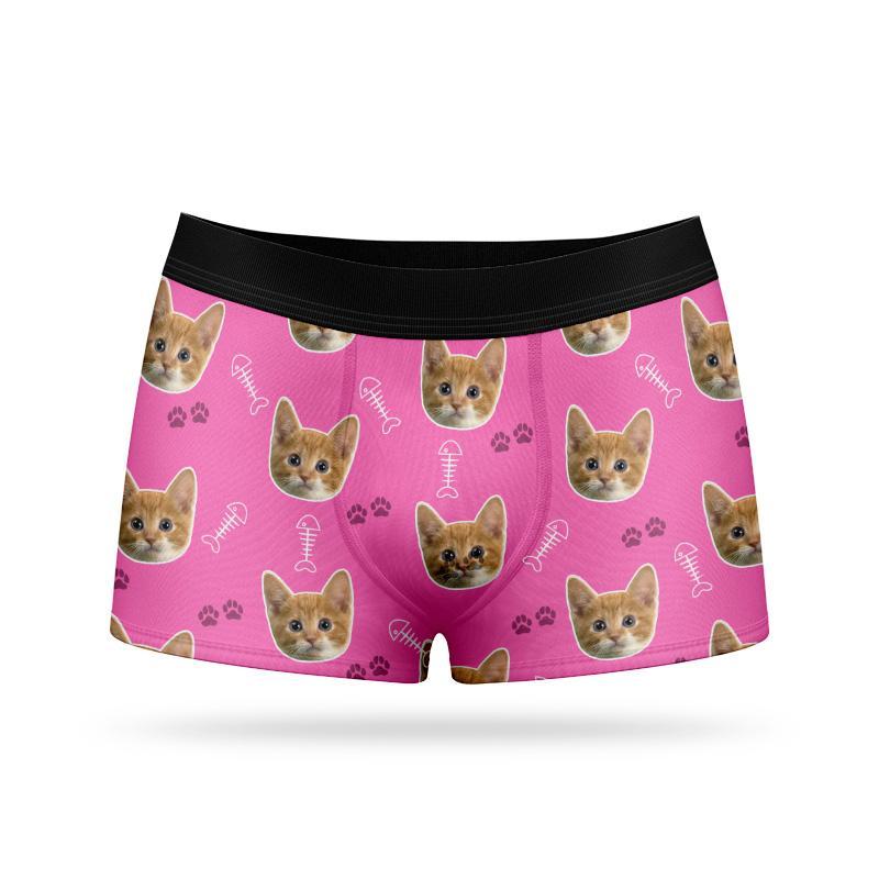 Custom Face Boxers - Cat - Make Custom Gifts