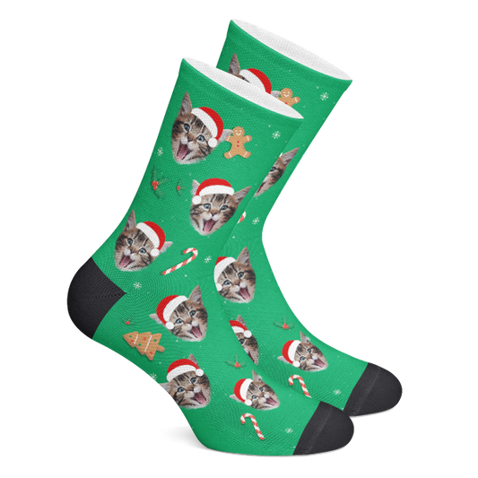 Custom Socks Christmas Tree Photo Socks - Make Custom Gifts