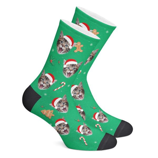 Custom Socks Christmas Tree Photo Socks - Make Custom Gifts