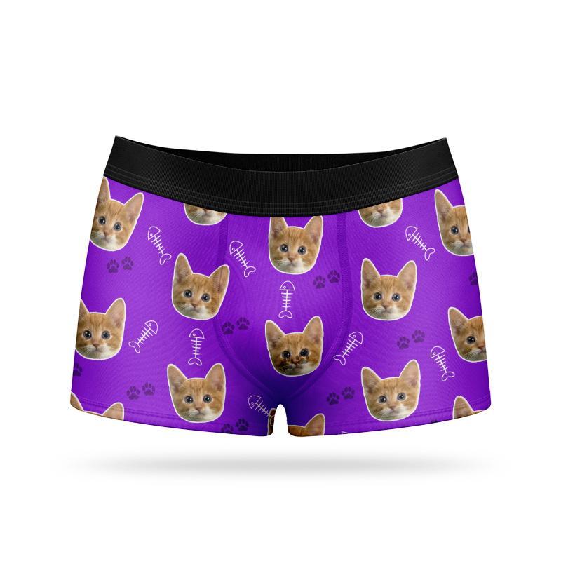 Custom Face Boxers - Cat - Make Custom Gifts